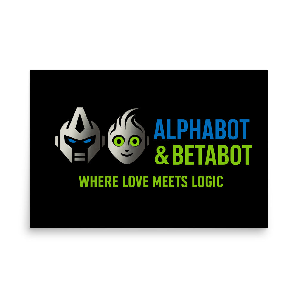 AlphaBot and BetaBot - Where Love Meets Logic Branded Collection