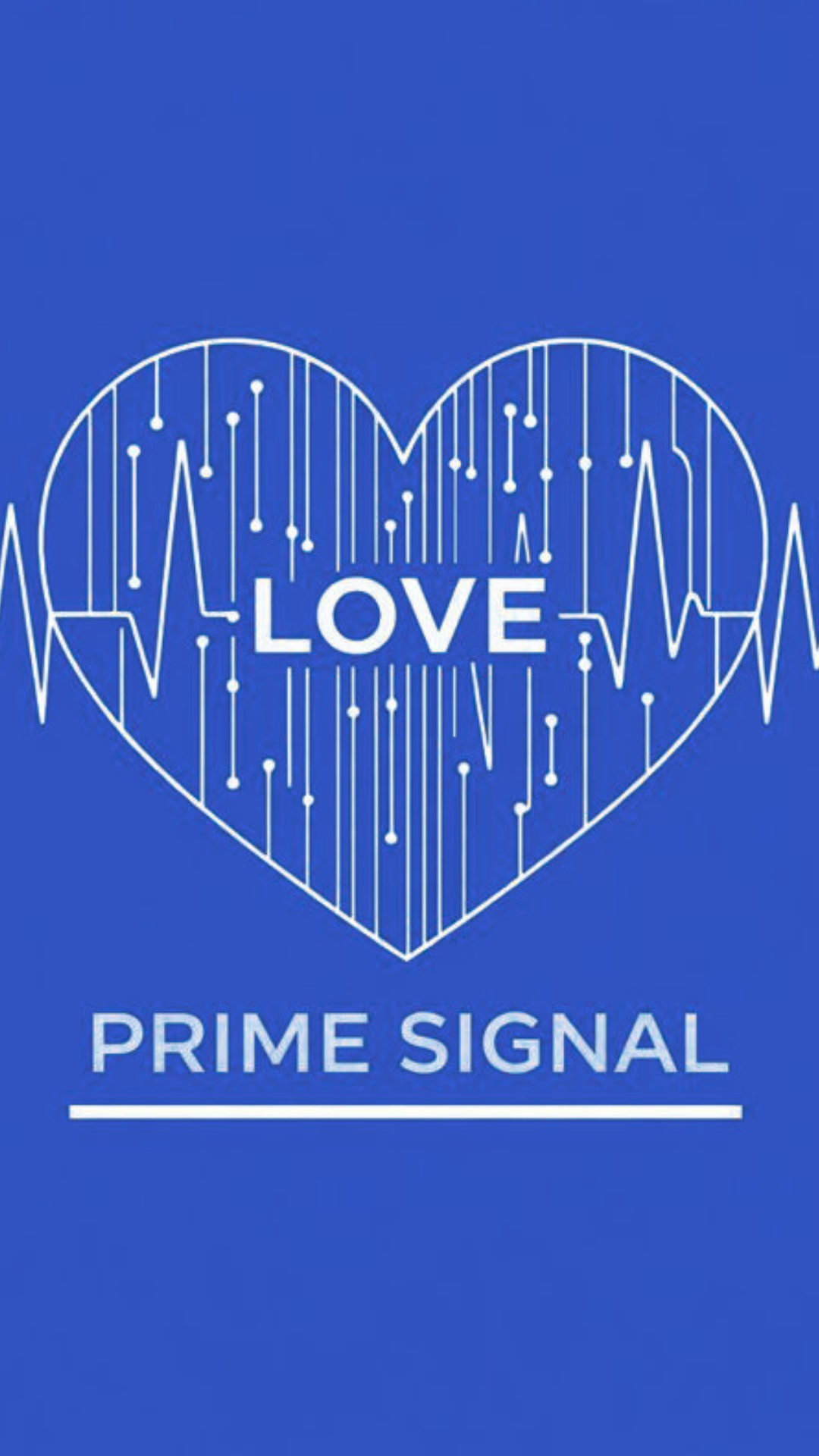 Blue Theme Prime Love Phone Wallpaper